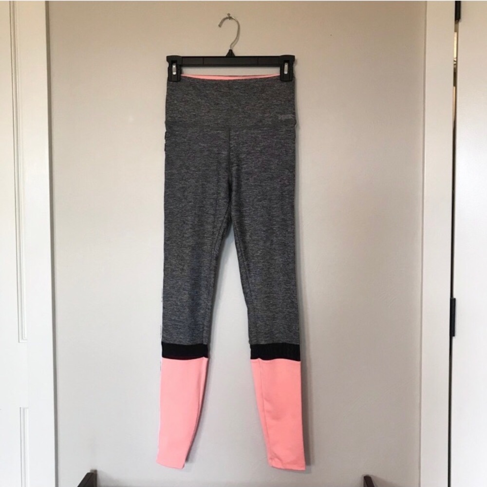 VS PINK 💕 Color Block Grey Orange Black Mesh